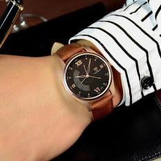 Đồng hồ nam Yazole T02 Classic dây da loại tốt hiển thị Analog