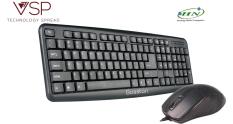 Bộ bàn phím và chuột văn phòng Bosston D5200 có dây (Đen)