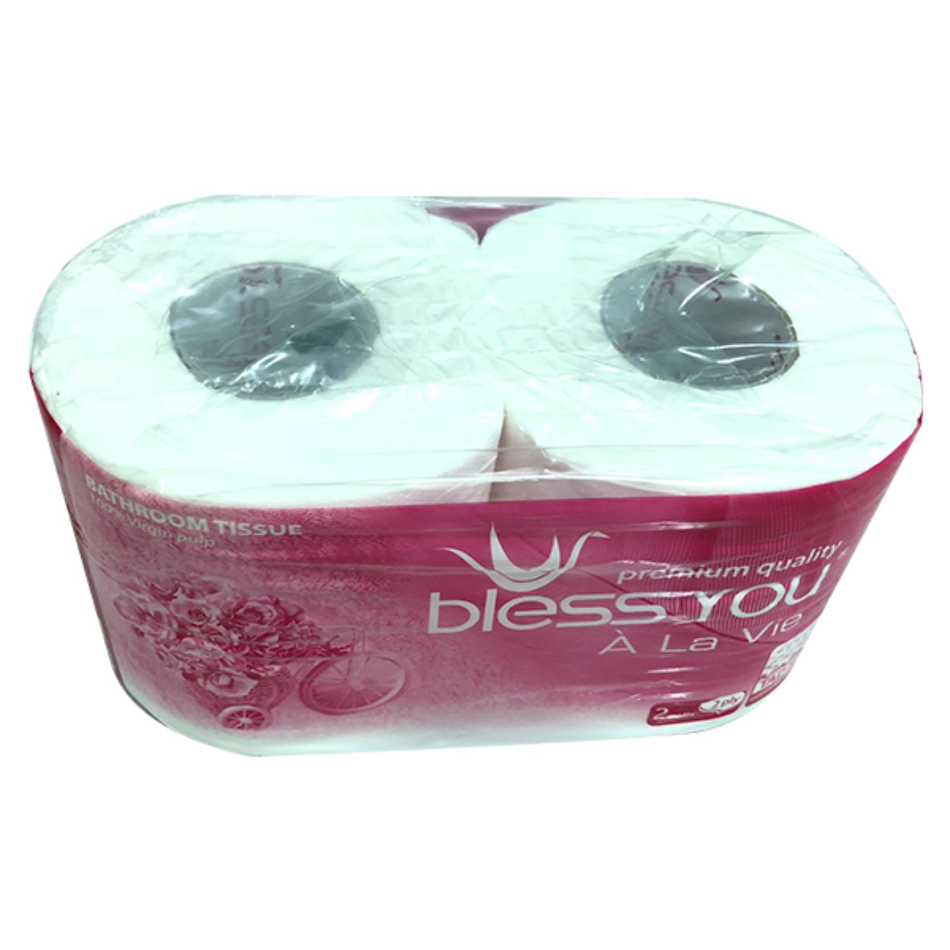 Bộ 2 lốc giấy vệ sinh Bless You Alavie 2 (10 cuộn)