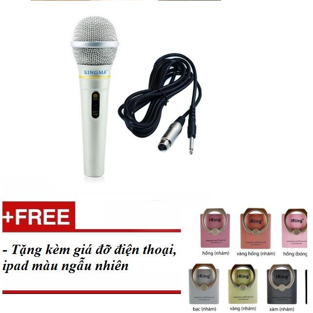 Micro có dây hát Karaoke XINGMA AK-319 tặng kèm giá đỡ điện thoại, ipad