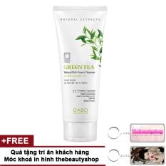 Sữa rửa mặt Dabo Trà Xanh 3 in 1 Giúp giảm thâm trị mụn hiệu quả cao cấp Hàn Quốc 60ml + Tặng móc khoá in hình Thebeautyshop