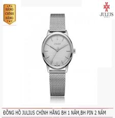 ĐỒNG HỒ NỮ JULIUS HÀN QUỐC DÂY THÉP JA-982LA JU1231 (BẠC)