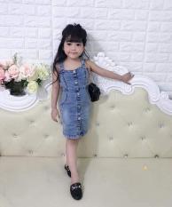 Váy Jean cho bé gái chất co giãn đẹp không kèm áo