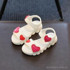 Sandal họa tiết hình tim cho Bé gái