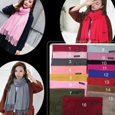 Khăn Choàng Cổ Cashmere cao cấp ( đỏ đô)