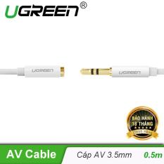 Cáp âm thanh nối dài hai đầu chuẩn 3.5mm 1 đầu đực 1 đầu cái dài 0.5M UGREEN AV121 10746 – Hãng phân phối chính thức