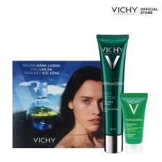 Bộ sản phẩm chăm sóc da dầu mụn ban đêm Vichy Normaderm Night Detox 40ML