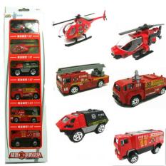 Set 6 xe Cứu hỏa Mini Cực kì tinh xảo bằng hợp kim và nhựa.