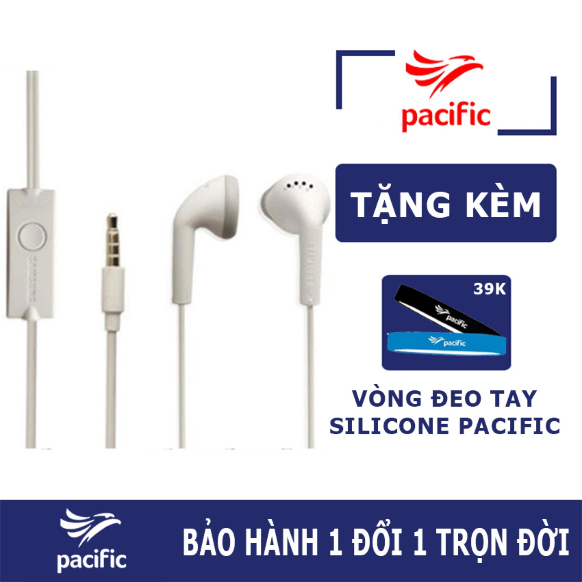 Tai nghe nhét tai Galaxy J7 Pro Zin (Trắng) - Tặng Vòng đeo tay Silicone Pacific