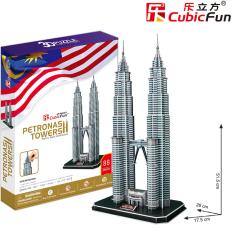 Đồ chơi xếp hình trí tuệ 3D cỡ lớn – Mô hình Tháp đôi Petronas