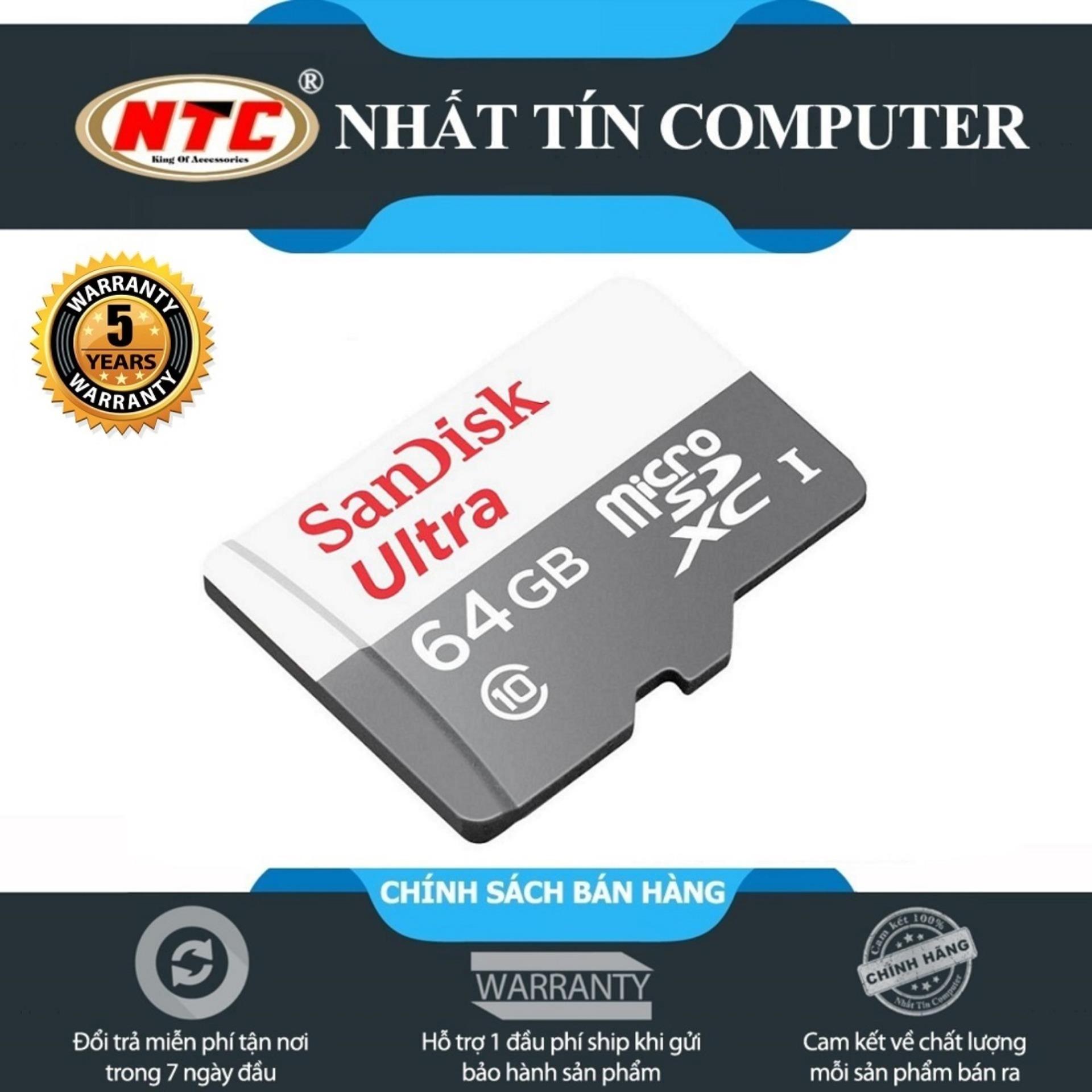 Thẻ Nhớ MicroSDXC SanDisk Ultra 64GB 80MB/s (New)
