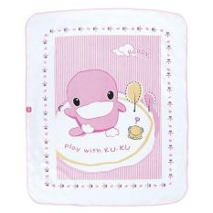 Tấm lót Cotton phủ cao su tự nhiên Ku2195 hồng