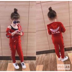 Bộ quần áo khoác thể thao cho bé gái 1-5 tuổi