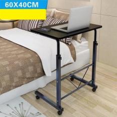 Bàn học và làm việc thông minh điều chỉnh được độ cao có bánh xe 60x40cm (đen) – (BQ379-DEN)
