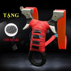 Sung Na Cao Su Dây Dẹt 1 Tâm Ngắm Dây 2 Lớp 1 mm + Tặng 100 viện bi sắt 8mm