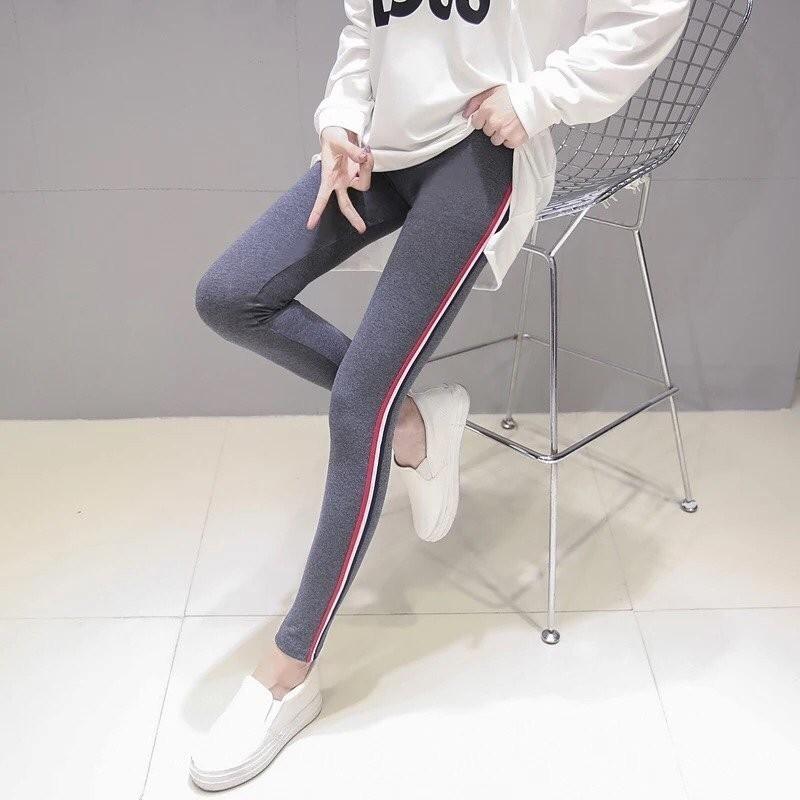 Quần Dài Nữ Thun Ôm Legging Thể Thao Thời Trang Hàn Quốc - BT Fashion (QTT-Viền 3M-03)