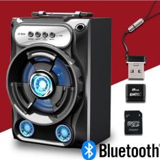 Loa bluetooth mini xách tay sành điệu 5W loại (vỏ gỗ) – có đèn Led (Màu ngẫu nhiên) loại 1 nghe nhạc ấm ,to không rè – BẢO HÀNH 1 ĐỔI 1