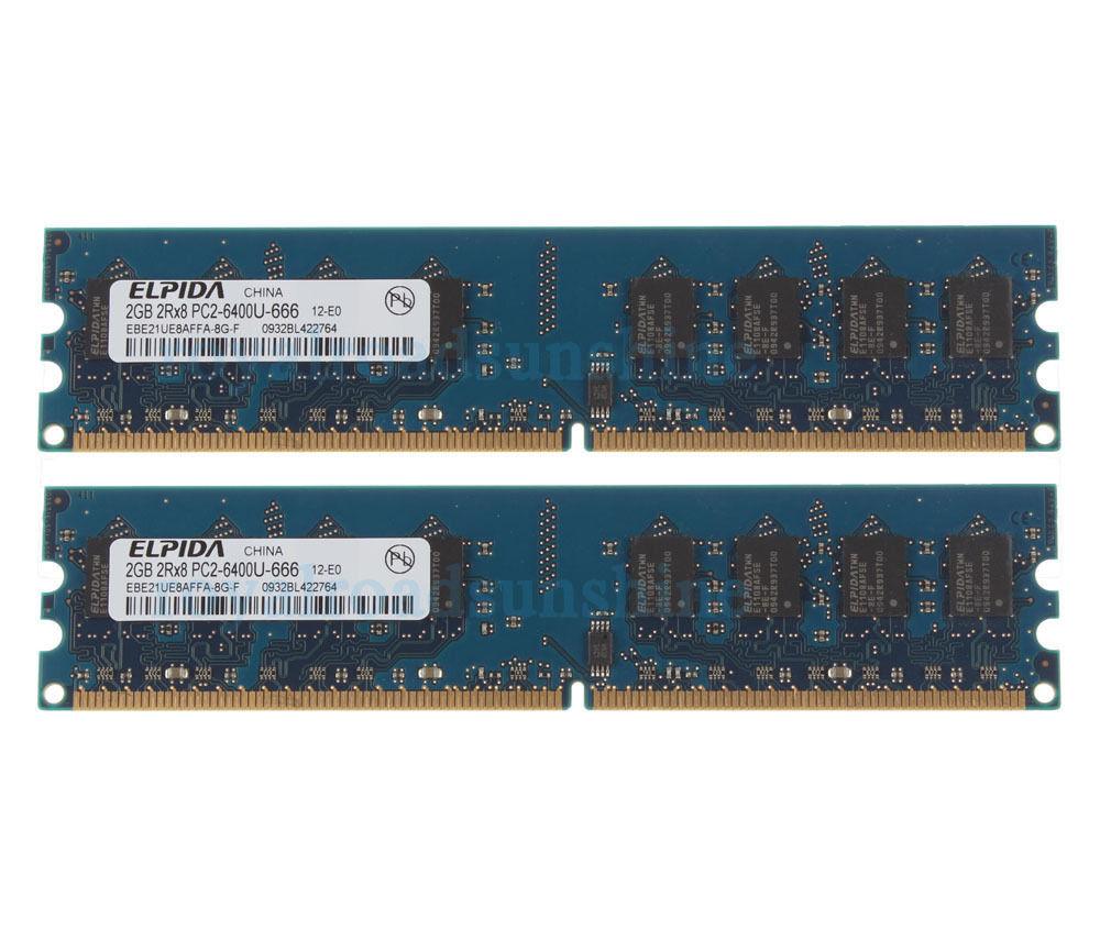 Ram máy tính bàn DDR2 2GB Bus 667/800Mhz - Hàng nhập khẩu