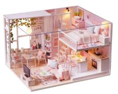 Bộ lắp ghép DIY – Pink House L022 (Tặng Mica che bụi + Keo sữa)