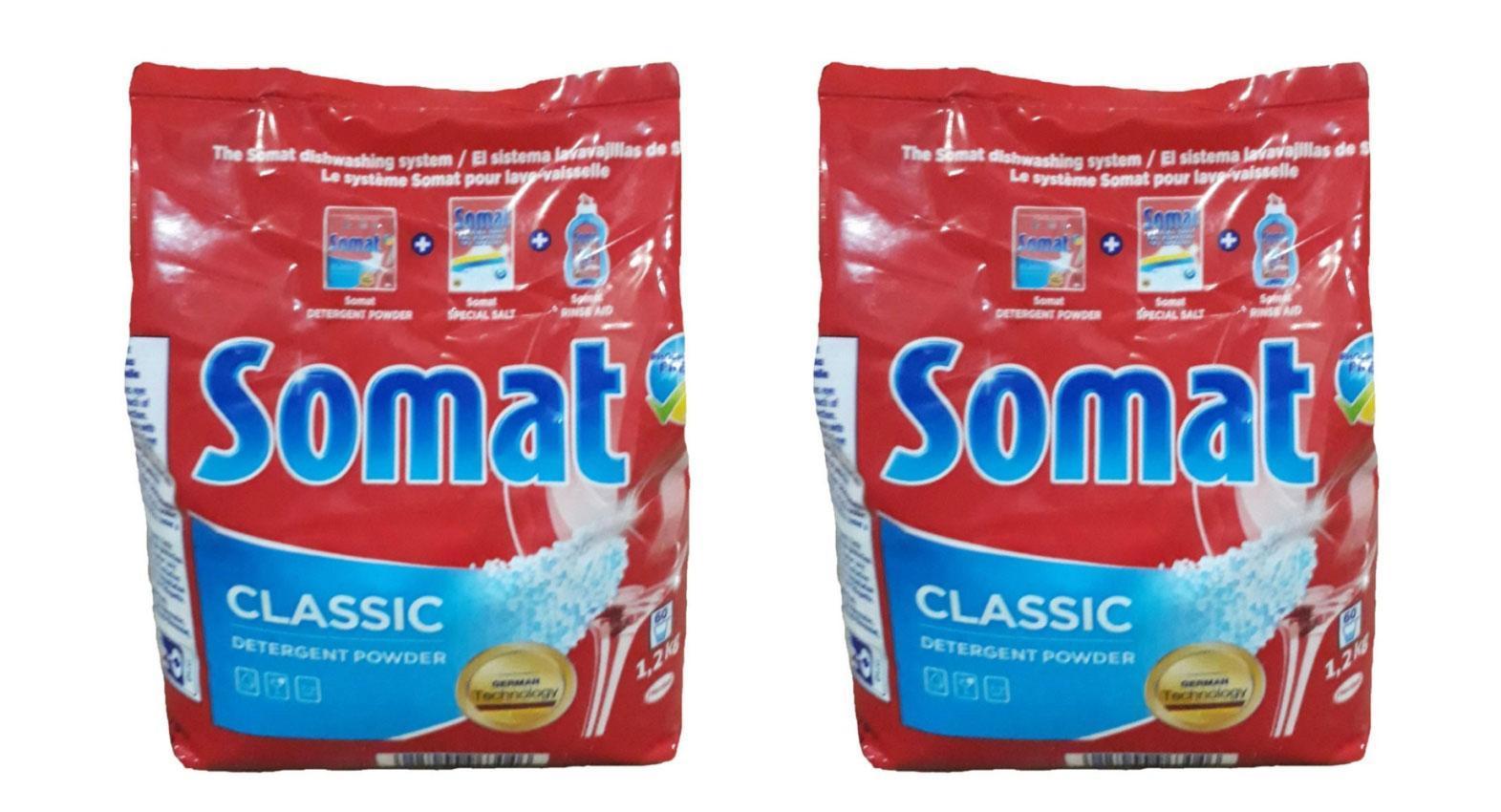 Combo 2 gói bột rửa bát Somat 1,2kg