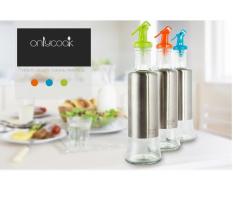 BÌNH ĐỰNG NƯỚC CHẤM – DẦU ĂN INOX – ONLYCOOK 25X6.5cm, 320ml