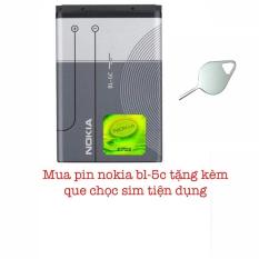Pin điện thoại BL 5C nokia chuẩn dung lượng 1020 mAh – Tặng kèm que chọc sim tiện dụng. Bảo hành 6 tháng