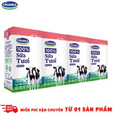 Thùng 48 Hộp Sữa tươi tiệt trùng Vinamilk 100% Hương Dâu 110ml