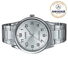 Đồng hồ nam dây thép không gỉ Casio Anh Khuê MTP-V001D-7BUDF