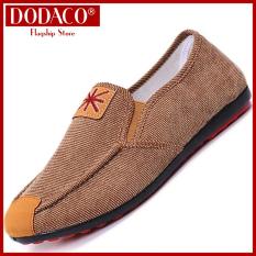 Men’s shoes men’s shoes lazy shoes fashion every male DODACO LVS0002 – COANH (Gray Brown Green)