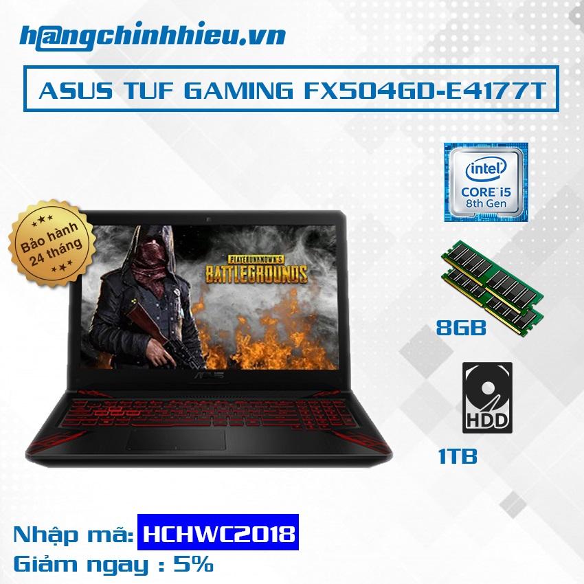 Laptop ASUS TUF Gaming FX504GD-E4177T i5-8300H, 8GB, 1TB, VGA GTX 1050 2GB, 15.6