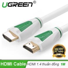 Dây HDMI 1.4 thuần đồng khử Oxy hóa, mạ vàng 24K dài 1M UGREEN HD116 30198 – Hãng phân phối chính thức