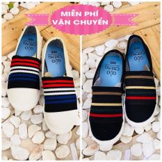 GIÀY SLIP ON 4 SỌC MÀU – THỜI TRANG NAM KHÁNH