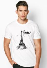 Áo Thun nam form rộng Hàn Quốc in hình Paris mây ATNK1074