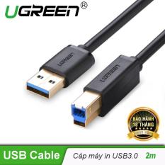 Dây máy in USB 3.0 đầu mạ vàng dài 2m UGREEN 10372 – Hãng phân phối chính thức