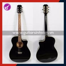 Guitar Acoustic màu đen âm hay Cho người tập chơi