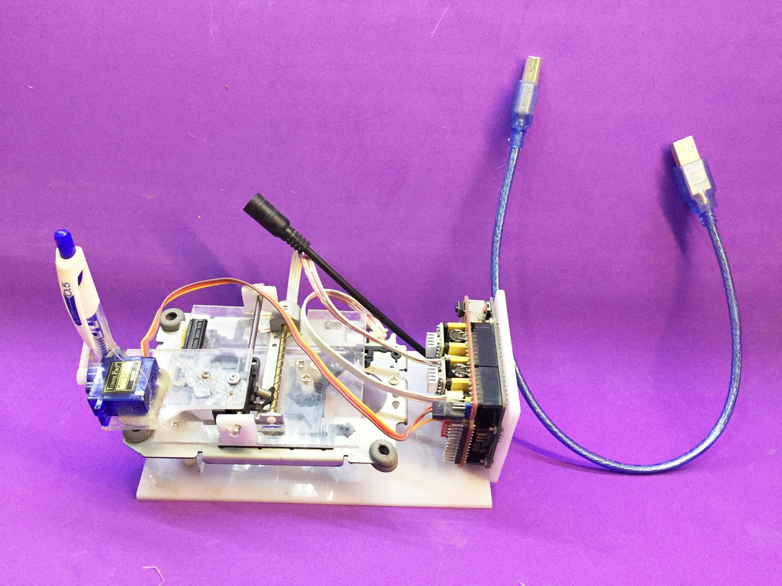 Máy vẽ CNC shield V3 arduino R3 mini lắp ráp