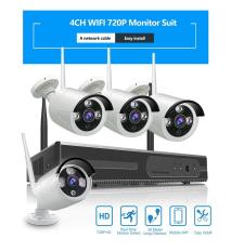 Bộ KIT Camera Không Dây Gồm Đầu Ghi HAMSCY NVR HD+ 4 Camera IP Wifi Dạng Thân Chất Lượng Cao Kèm Nguồn Cho Đầu Ghi