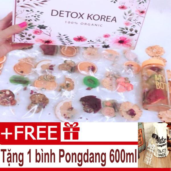 Set Detox liệu trình 30 ngày (30 gói) giảm cân - Tặng bình Pongdang 600ml