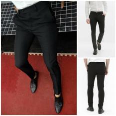 Quần âu nam màu đen vải chéo 79 cao cấp