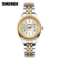 Đồng Hồ Nữ Skmei SK064 Dây Thép (Vàng mặt trắng)