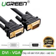 Dây nối dài VGA đực sang cái 3+6 OD8.0MM dài 2m UGREEN VG103 11614 – Hãng phân phối chính thức