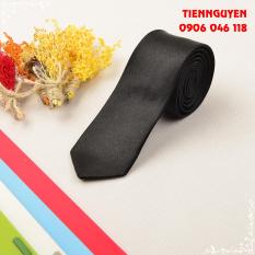 Cà Vạt Lụa Bản Nhỏ – Cavat Nam Công Sở ( Đen tuyền )