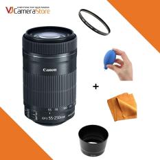 Canon EF-S 55-250mm f/4-5.6 IS STM Hàng Nhập Khẩu – Tặng kèm Hood, filter Kenko 58mm, bóng thổi, khăn lau