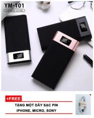 Nên mua sạc dự phòng 20000mAh High speed sạc nhanh, Đèn LED hiển thị phần trăm pin có đèn pin chiếu sáng YM-101 ở BunBea Store