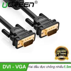 Dây cáp kết nối VGA HDB 15 đực sang HDB 15 đực dài 1.5M UGREEN VG101 11630 – Hãng phân phối chính thức