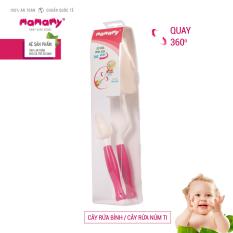 Bộ Cọ Rửa Bình Sữa Quay 360 Độ Tiện Lợi An Toàn Cho Bé Mamamy