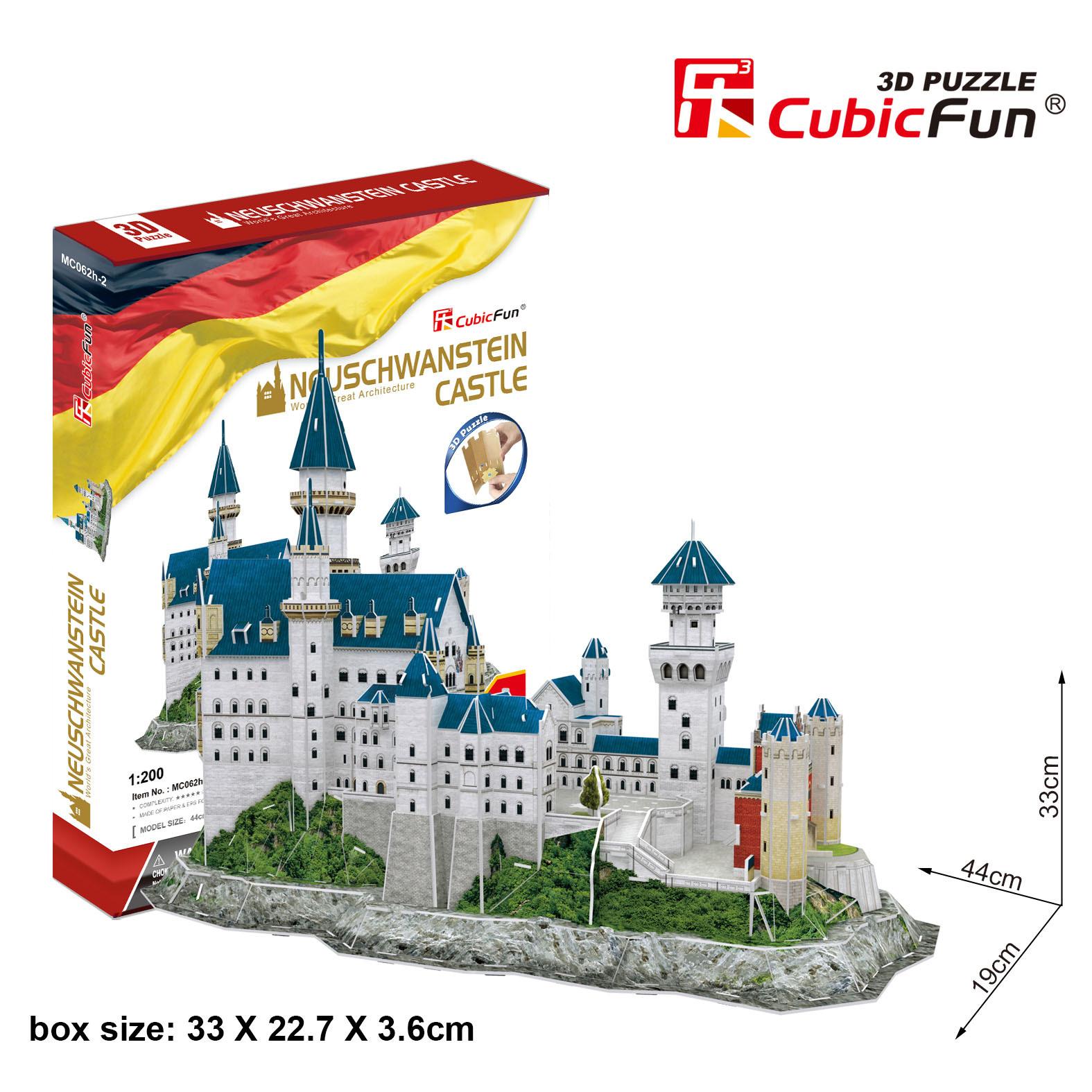 Đồ chơi xếp hình 3D cỡ lớn - Mô hình Lâu Đài Neuschwanstein