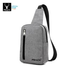Túi Đeo Chéo Cao Cấp PRAZA DC095 (Xám) – Hãng Phân Phối Chính Thức