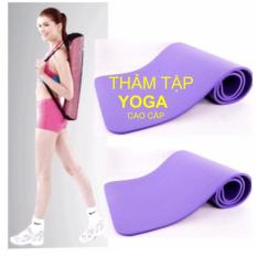 Thảm tập Yoga siêu bền loại dày 10mm TPE (xanh) +Tăng Túi Đựng Kích Thước 1m80 x 61cm x 10mm