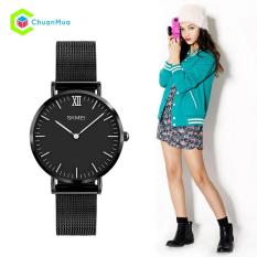 Đồng hồ Nữ Skmei 1185 dây thép lưới nhuyễn – Mã: DHA427